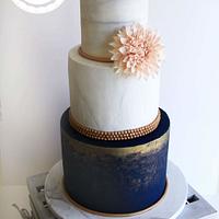Marble effect Wedding Cake