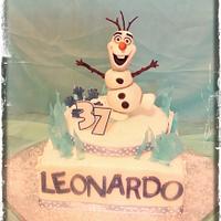 Olaf Cake!!! ♡Do you wanna build a snowman? 
