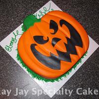 Scary Pumpkin Cake