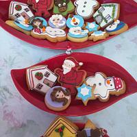 Frozen&Christmas frends forever cookies