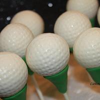 Golf ball Cake Pops!