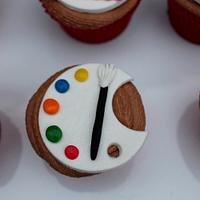 Artist cupcakes