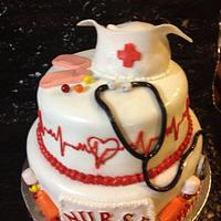 Nursing graduation cake