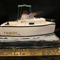 Boat Engagement Cake