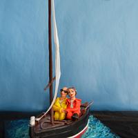 "Sailing together" has been the cake for the Puri & Barel wedding