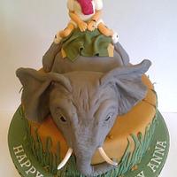 African Elephant Cake