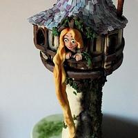 Tangled Rapunzel Sculpted cake