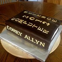 Corey's book cake
