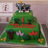 Barbar and badou birthday cake 