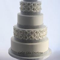 A little bling wedding cake