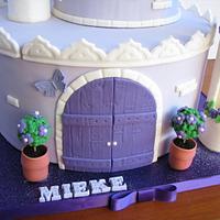 Purple Castle Birthday Cake