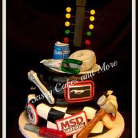 drag racing grooms cake