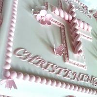 stunning christening cake