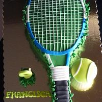 Cake tennis racquet