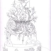 Enchanted Wedding Cake