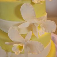 Orchid Wedding Cake