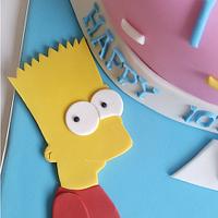 Simpsons birthday cake 