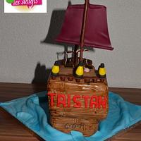 pirate ship cake
