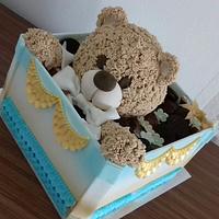 Teddy bear in the box