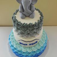 Elephant Baby shower Cake