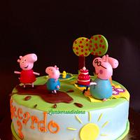 Peppa pig cake