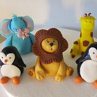 Animals cake toppers