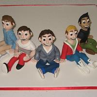 One Direction cake toppers