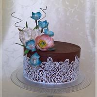 Elegant flowers cake Elegant flowers cake