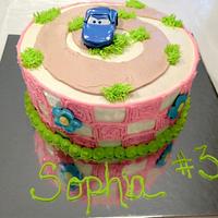 Cars Themed cakes for Twins 3rd birthday