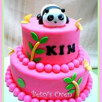 Pink Panda Cake