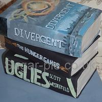Hand painted book cakes