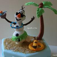 olaf beach cake