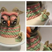  Owl and Mouse cake