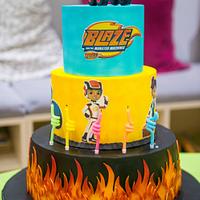Blaze and the monster machine cake