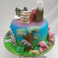 Fairy story teller cake