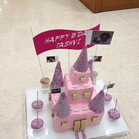 Princess castle cake