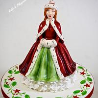 Royal Doulton figurine Christmas cake 