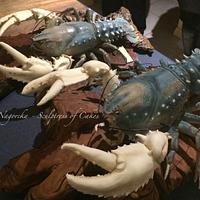 Freshwater crayfish cake