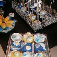  SWEET TABLE BLUE SILVER