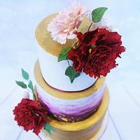 Bold Winter Wedding Cake