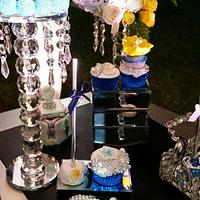  SWEET TABLE BLUE SILVER