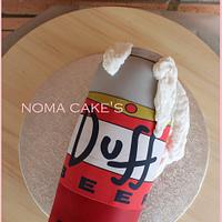 Tarta Cerveza Duff Simpson- Cake Beer Duff Simpson