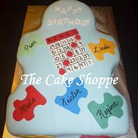 Autism/Bingo custom cake