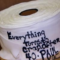 Toilet paper cake!  