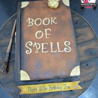 Harry Potter Book of Spells Cake