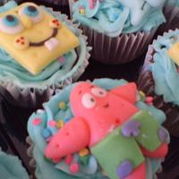 sponge bob cupcakes