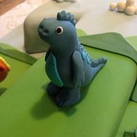 Number 1 Dinosaur cake