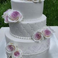 Wedding roses cake