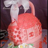 Pink Channel Bag Cake