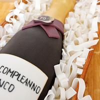 Champagne Bottle Cake